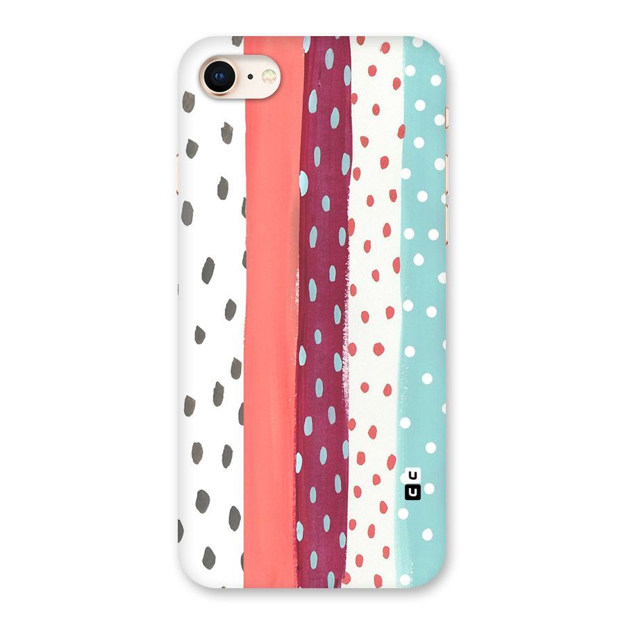Polka Brush Art Back Case for iPhone 8