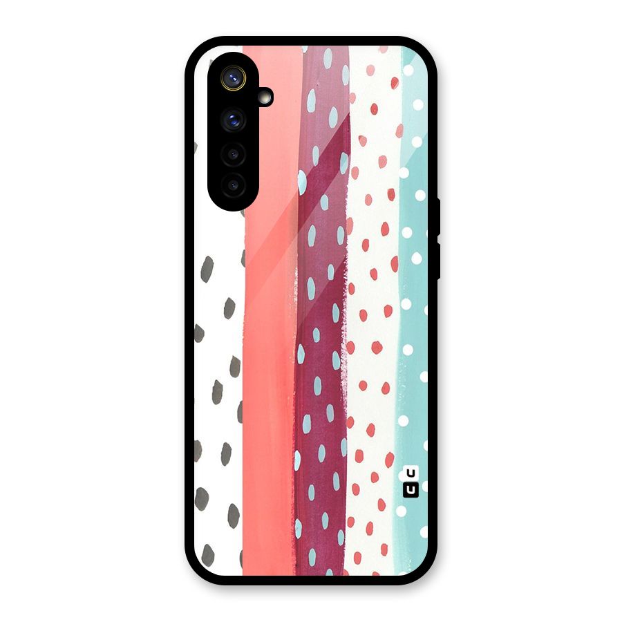 Polka Brush Art Glass Back Case for Realme 6