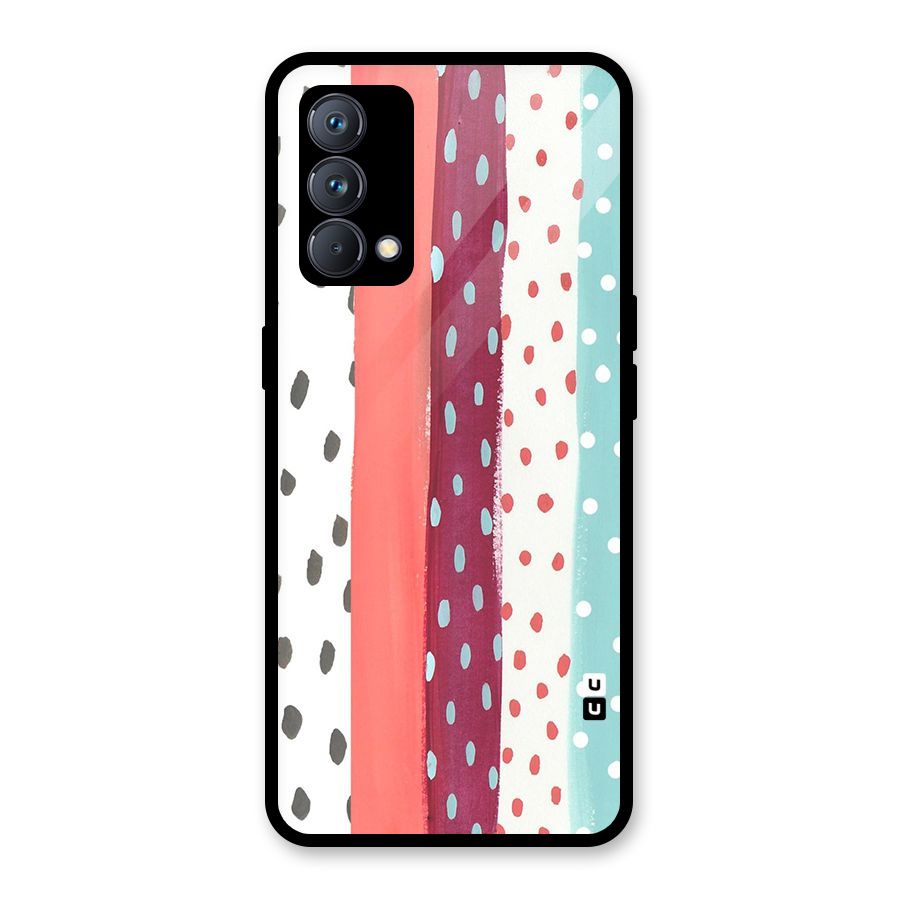Polka Brush Art Glass Back Case for Realme GT Master Edition