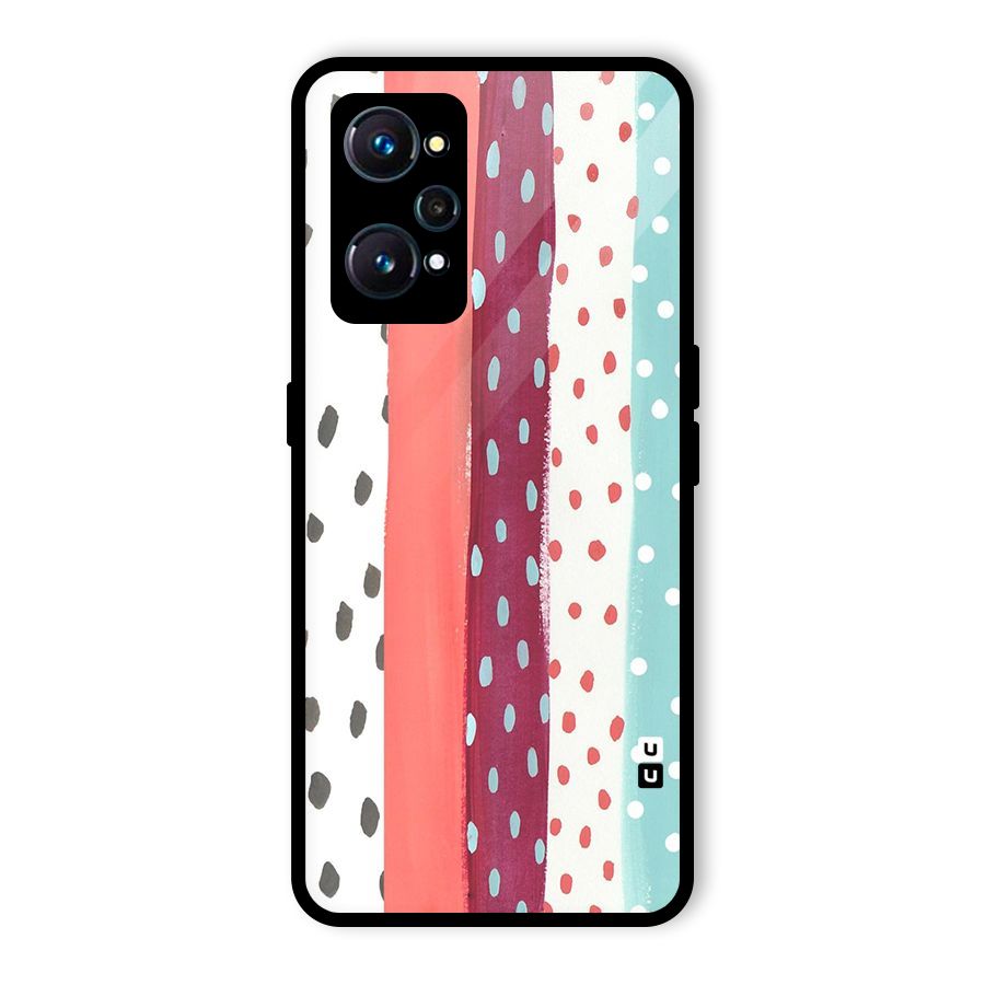 Polka Brush Art Glass Back Case for Realme GT Neo2