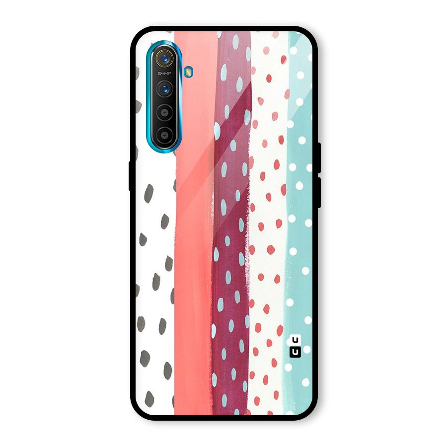 Polka Brush Art Glass Back Case for Realme XT