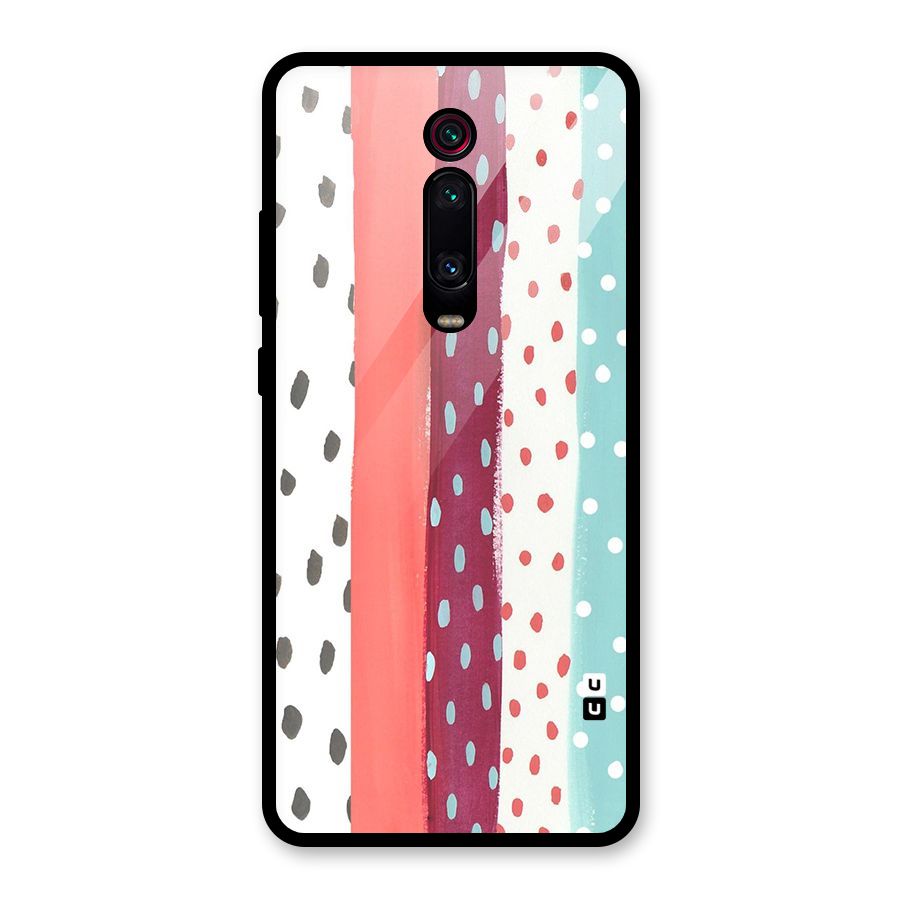 Polka Brush Art Glass Back Case for Redmi K20 Pro