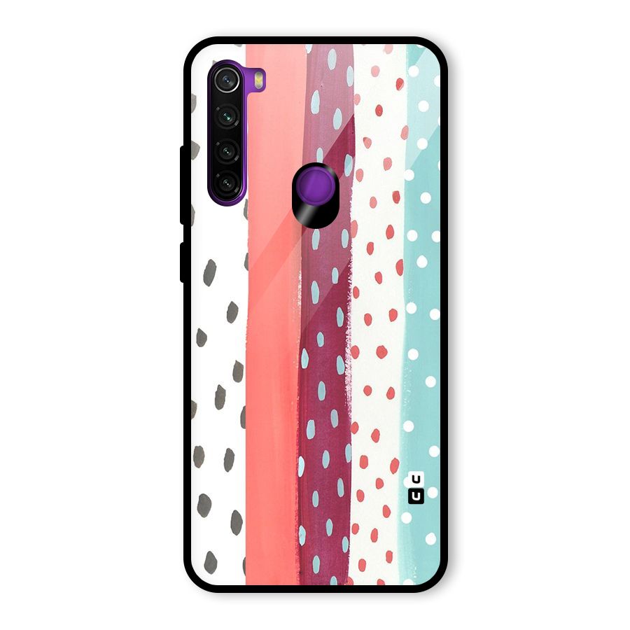 Polka Brush Art Glass Back Case for Redmi Note 8
