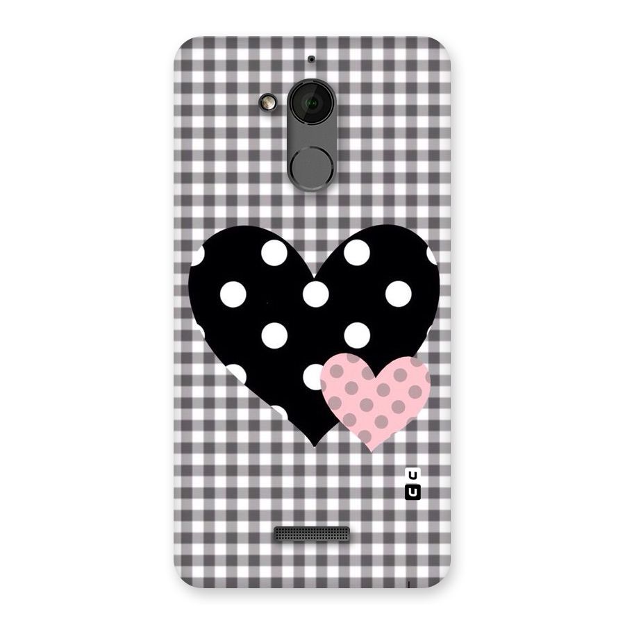 Polka Check Hearts Back Case for Coolpad Note 5