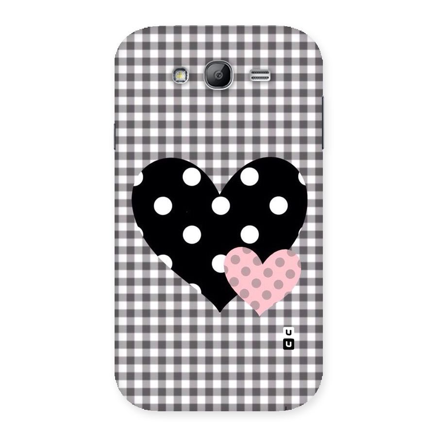 Polka Check Hearts Back Case for Galaxy Grand Neo Plus