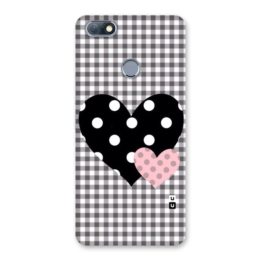 Polka Check Hearts Back Case for Infinix Note 5