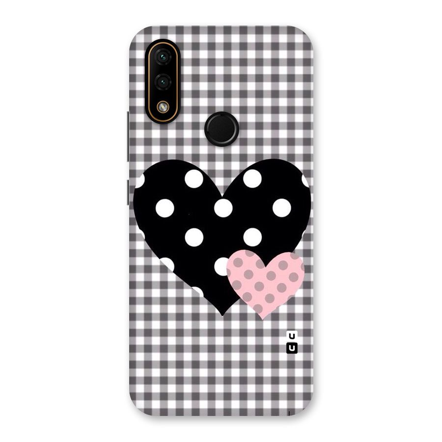 Polka Check Hearts Back Case for Lenovo A6 Note