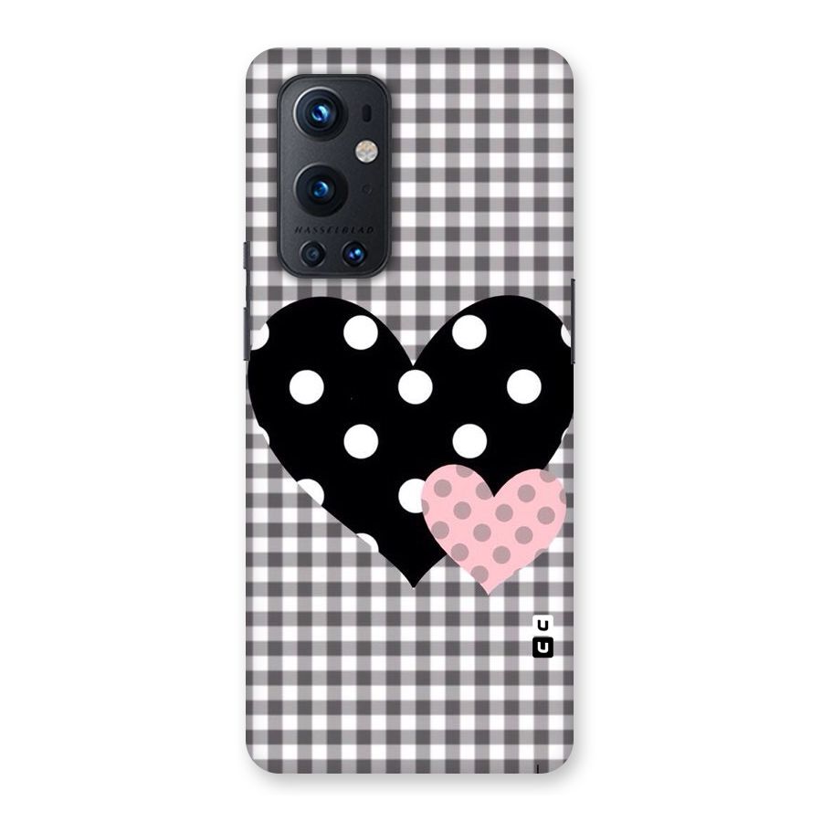 Polka Check Hearts Back Case for OnePlus 9 Pro