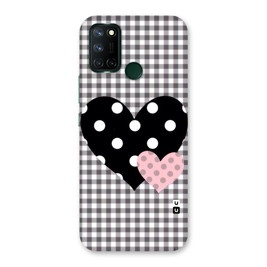 Polka Check Hearts Back Case for Realme 7i