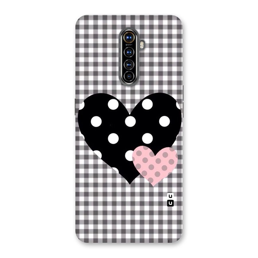 Polka Check Hearts Back Case for Realme X2 Pro