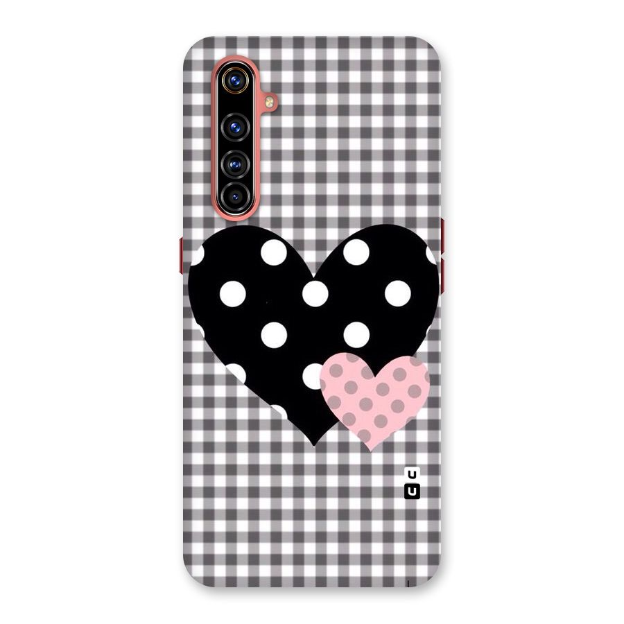 Polka Check Hearts Back Case for Realme X50 Pro