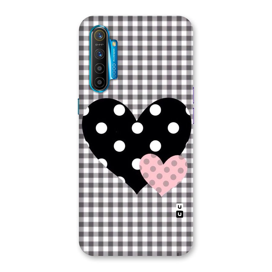 Polka Check Hearts Back Case for Realme XT