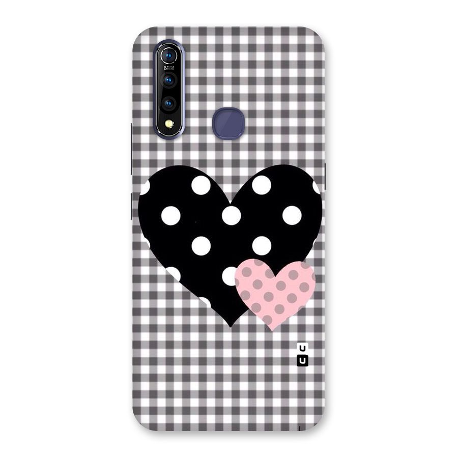 Polka Check Hearts Back Case for Vivo Z1 Pro