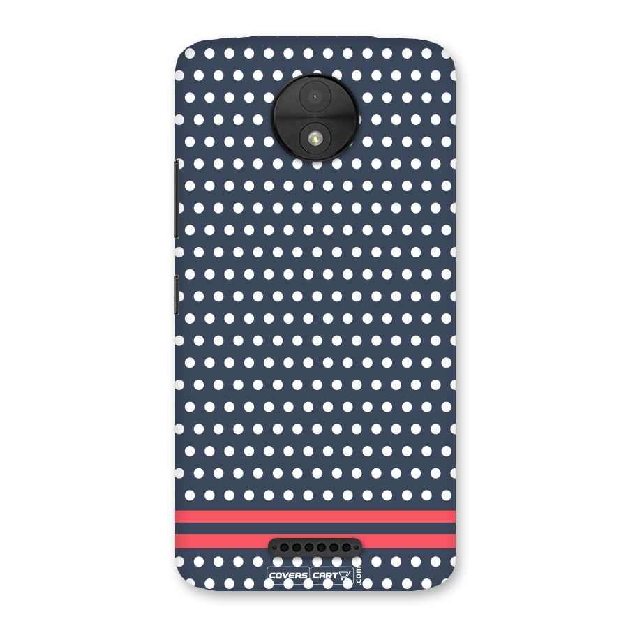 Polka Dots Back Case for Moto C