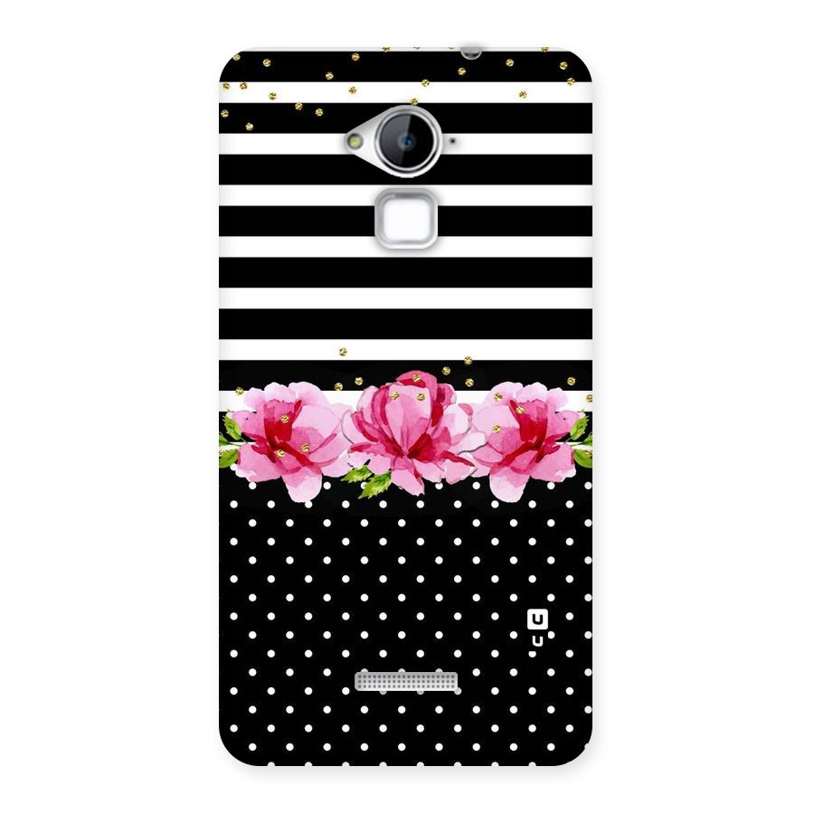 Polka Floral Stripes Back Case for Coolpad Note 3