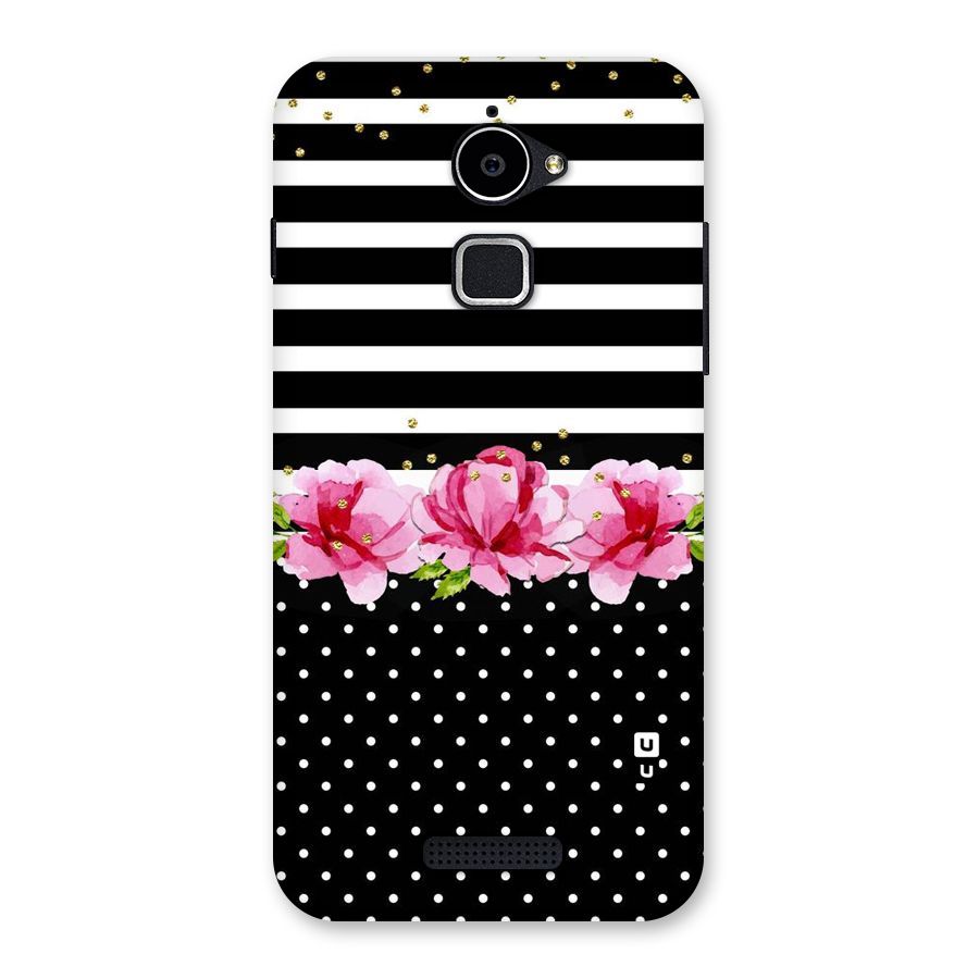 Polka Floral Stripes Back Case for Coolpad Note 3 Lite