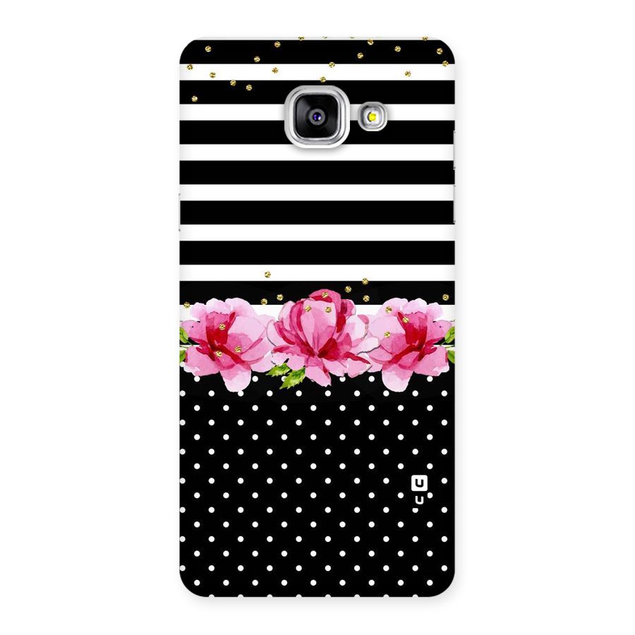 Polka Floral Stripes Back Case for Galaxy A5 2016