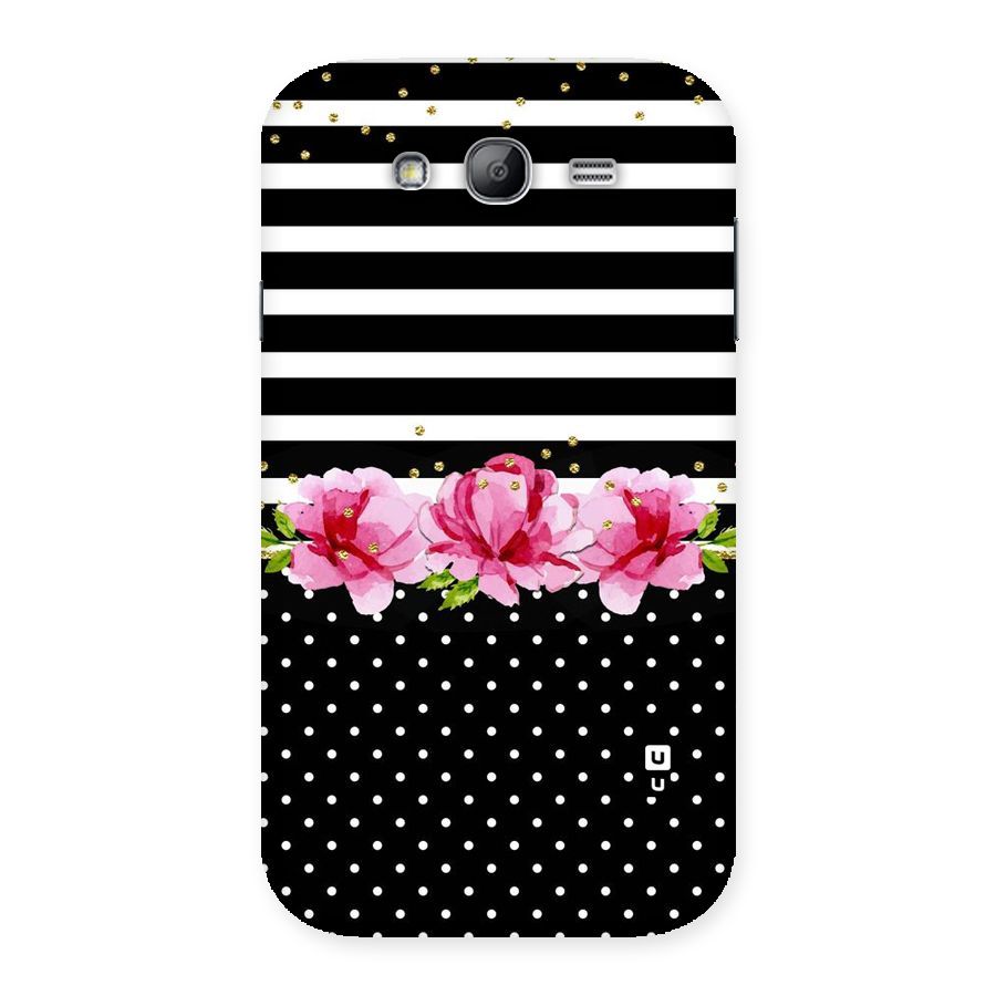 Polka Floral Stripes Back Case for Galaxy Grand Neo Plus