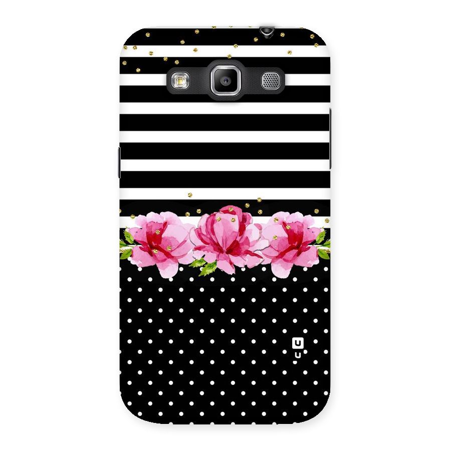 Polka Floral Stripes Back Case for Galaxy Grand Quattro