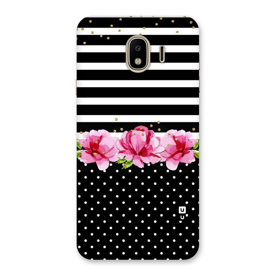 Polka Floral Stripes Back Case for Galaxy J4