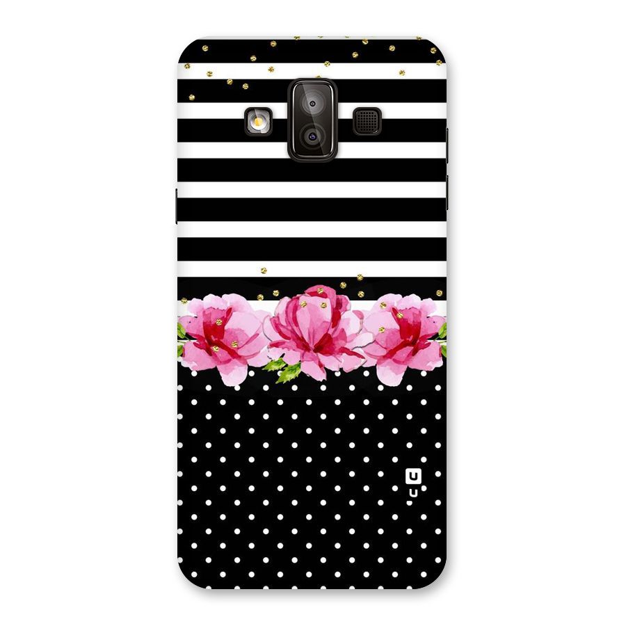 Polka Floral Stripes Back Case for Galaxy J7 Duo