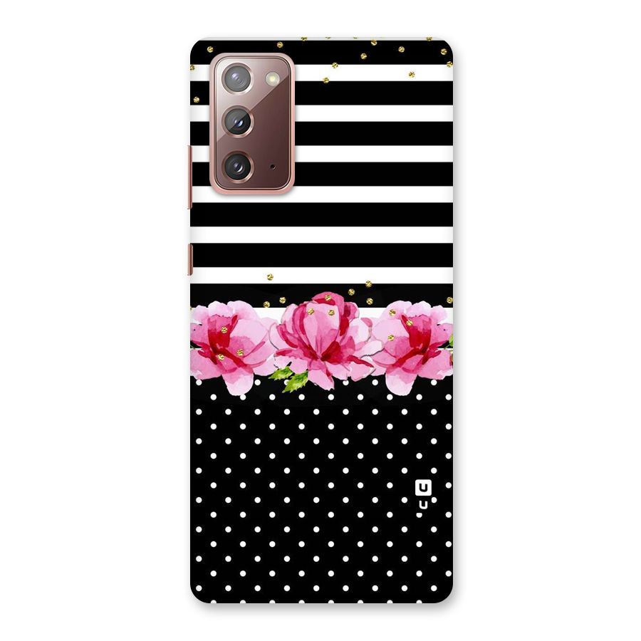 Polka Floral Stripes Back Case for Galaxy Note 20