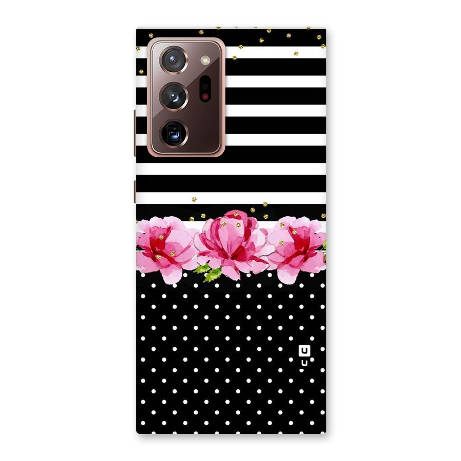 Polka Floral Stripes Back Case for Galaxy Note 20 Ultra