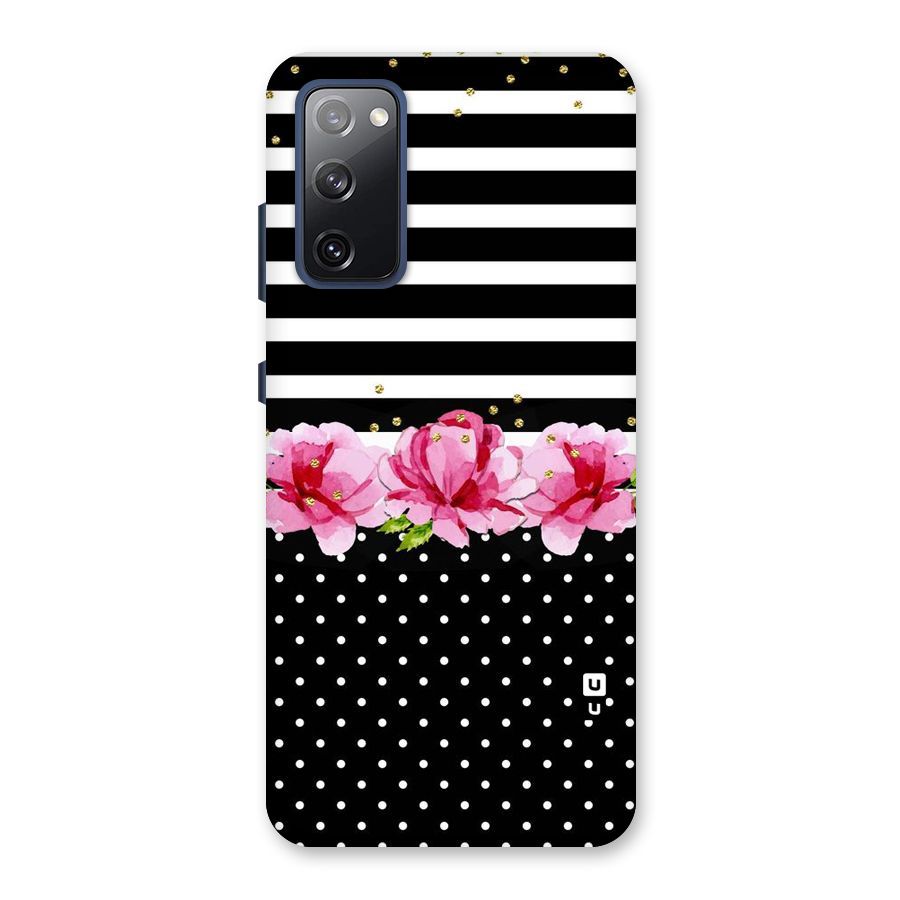 Polka Floral Stripes Back Case for Galaxy S20 FE