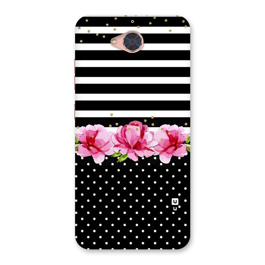 Polka Floral Stripes Back Case for Gionee S6 Pro