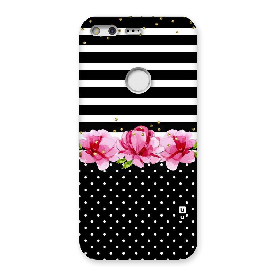 Polka Floral Stripes Back Case for Google Pixel