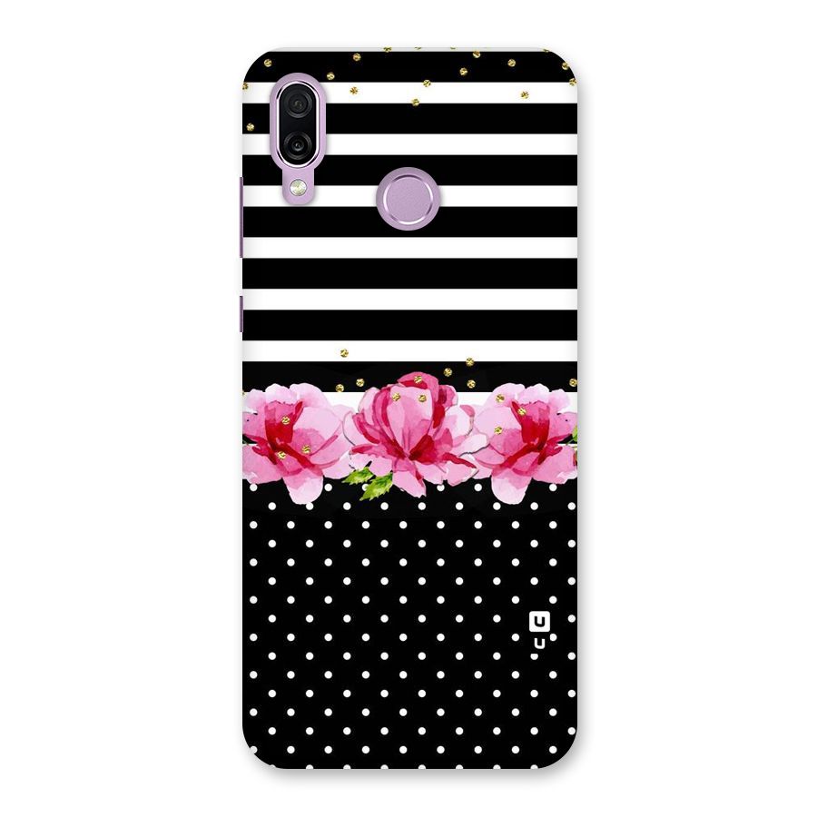 Polka Floral Stripes Back Case for Honor Play