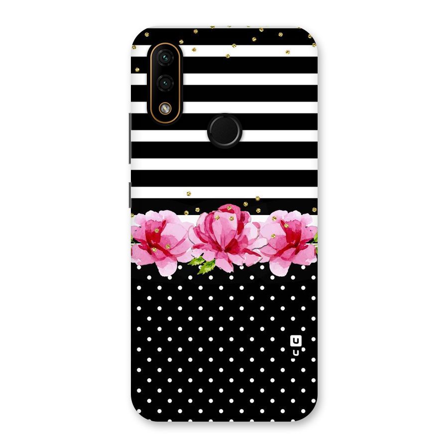 Polka Floral Stripes Back Case for Lenovo A6 Note