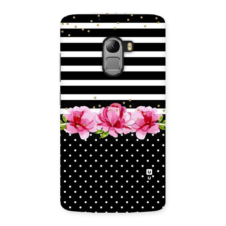 Polka Floral Stripes Back Case for Lenovo K4 Note