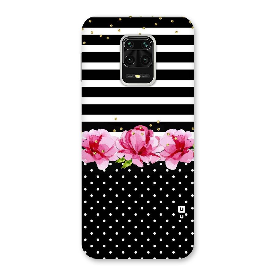 Polka Floral Stripes Back Case for Poco M2 Pro