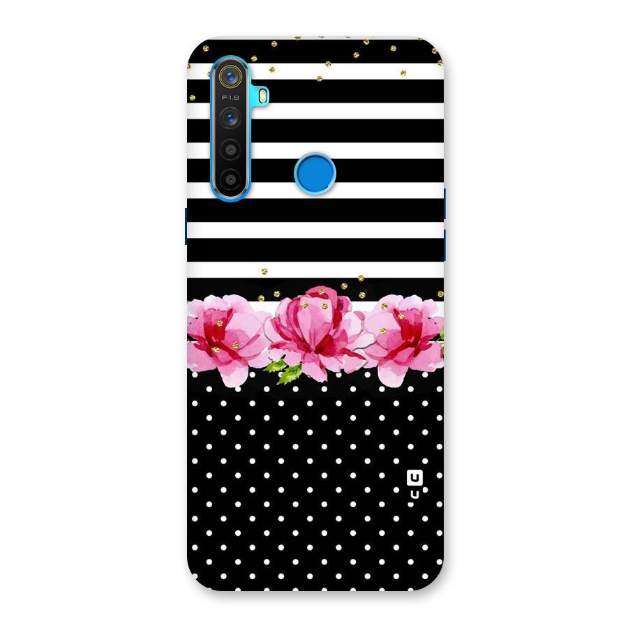 Polka Floral Stripes Back Case for Realme 5s