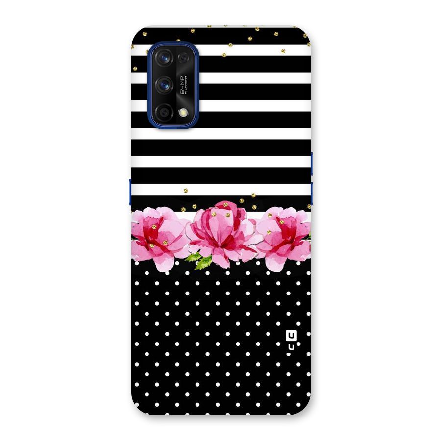 Polka Floral Stripes Back Case for Realme 7 Pro