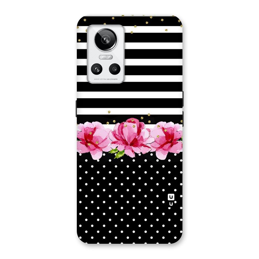 Polka Floral Stripes Back Case for Realme GT Neo 3
