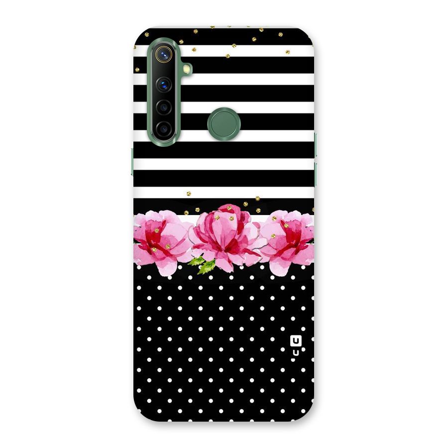 Polka Floral Stripes Back Case for Realme Narzo 10