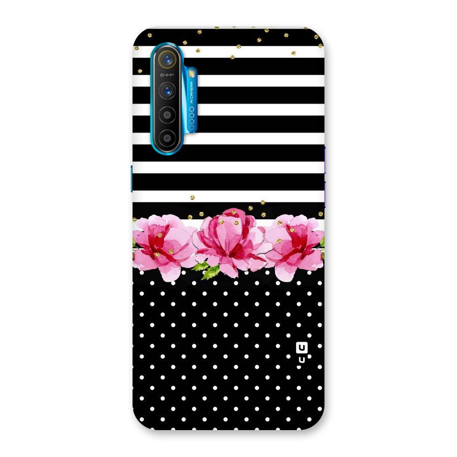 Polka Floral Stripes Back Case for Realme XT