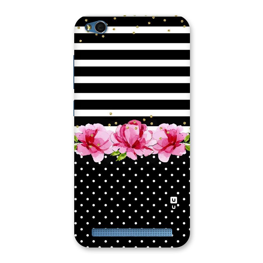 Polka Floral Stripes Back Case for Redmi 5A