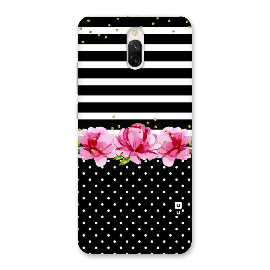Polka Floral Stripes Back Case for Redmi 8A Dual