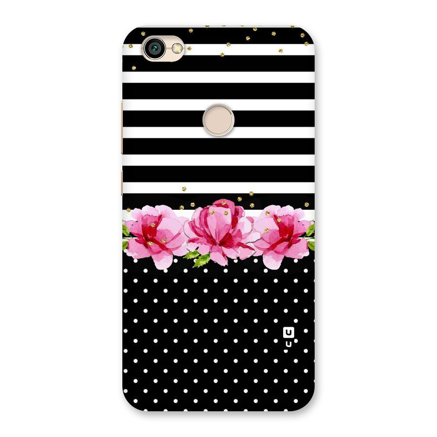 Polka Floral Stripes Back Case for Redmi Y1 2017