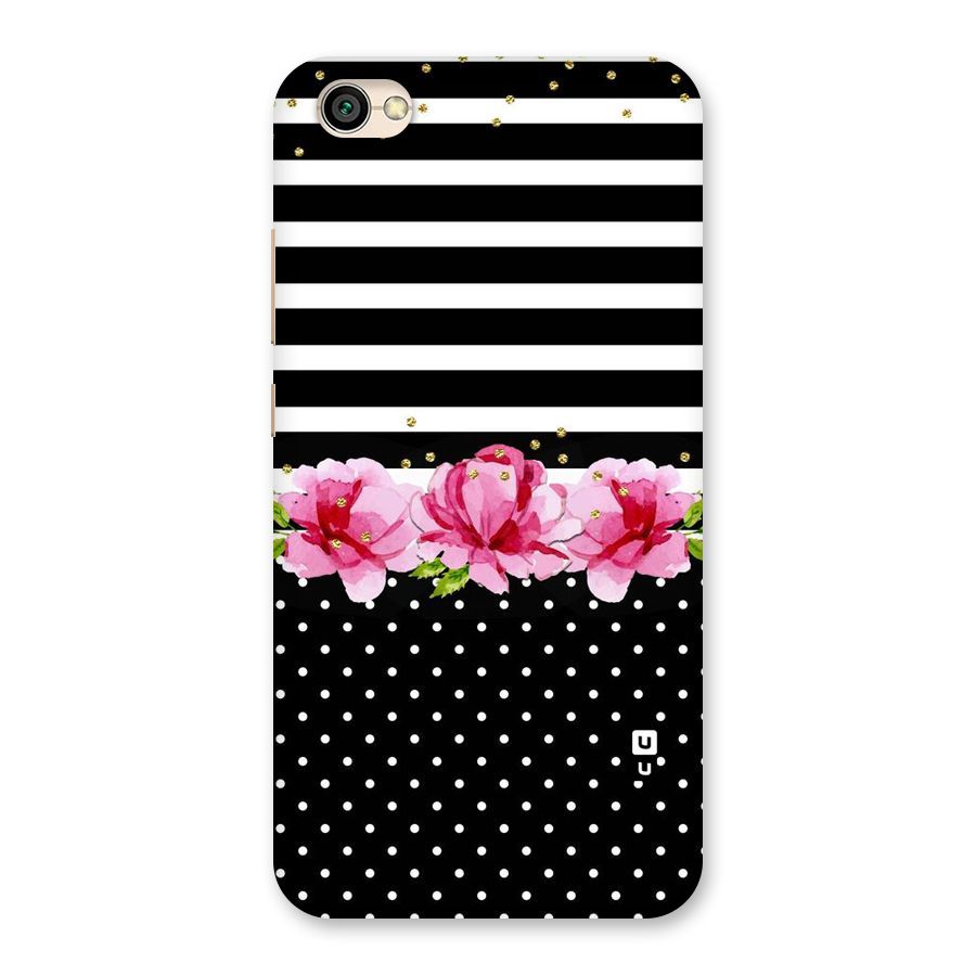 Polka Floral Stripes Back Case for Redmi Y1 Lite