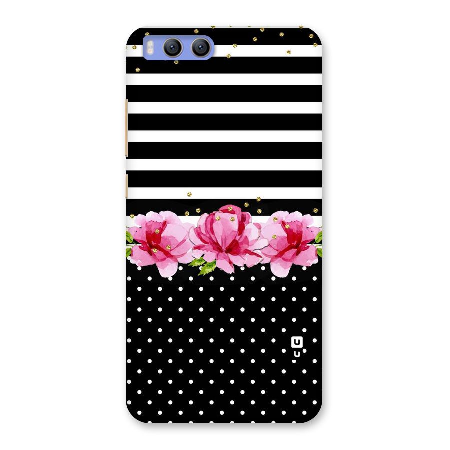 Polka Floral Stripes Back Case for Xiaomi Mi 6