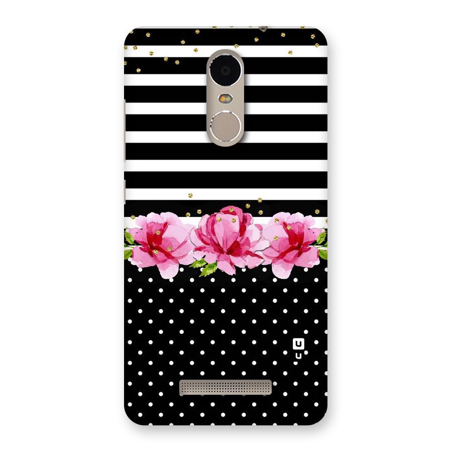 Polka Floral Stripes Back Case for Xiaomi Redmi Note 3