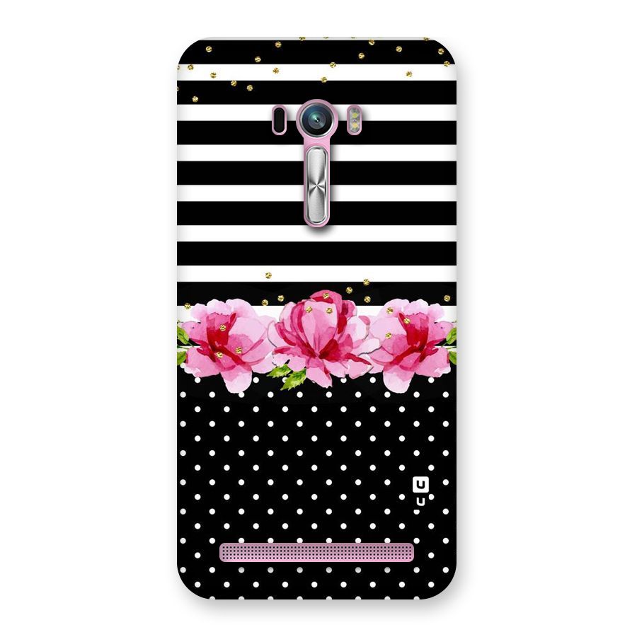 Polka Floral Stripes Back Case for Zenfone Selfie