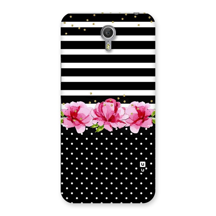 Polka Floral Stripes Back Case for Zuk Z1