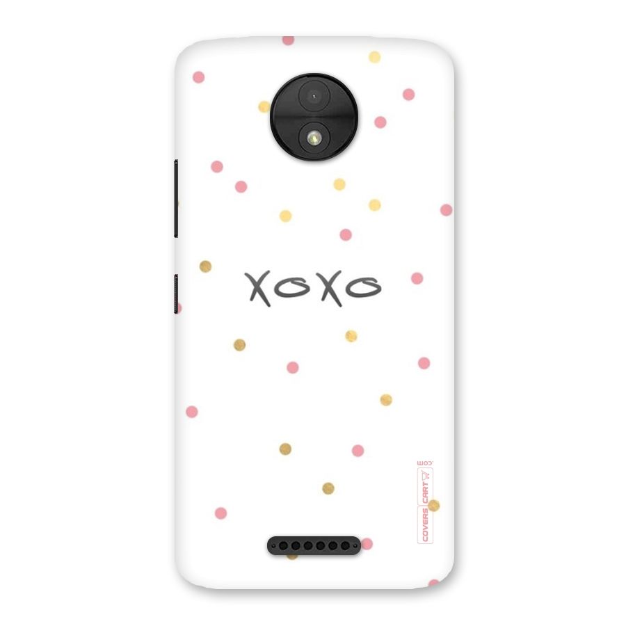 Polka Hugs Back Case for Moto C