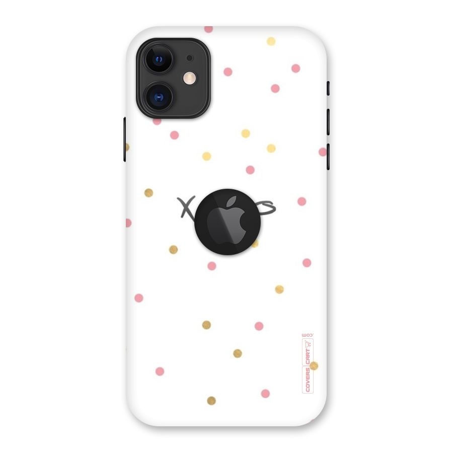 Polka Hugs Back Case for iPhone 11 Logo Cut