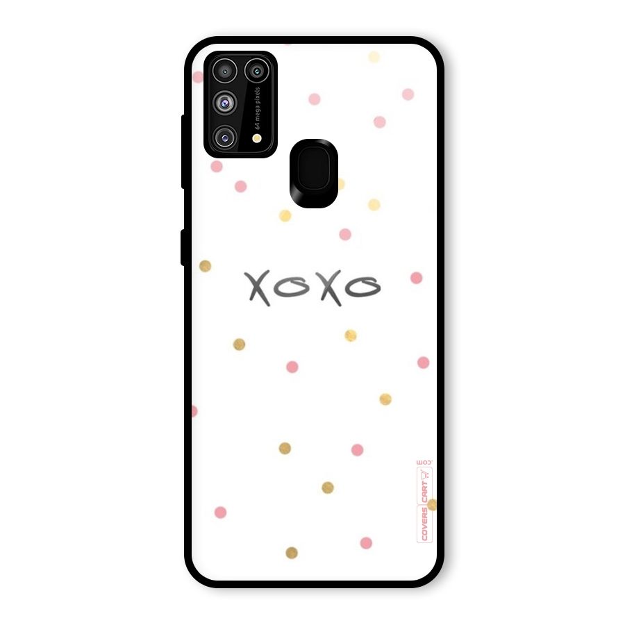 Polka Hugs Glass Back Case for Galaxy F41